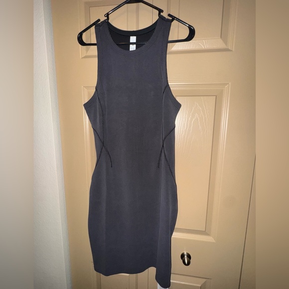 NWT Lululemon Athletica Ribbed Softstreme Slim-Fit Tank Dress - Picture 4 of 8